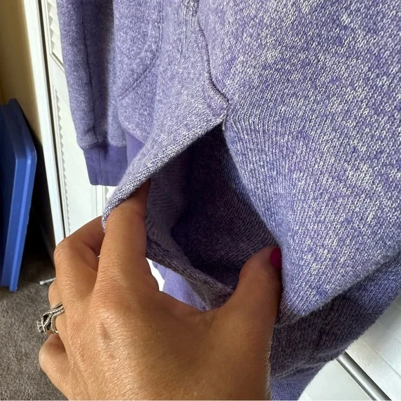 Vintage VS PINK Hoodie 86 Graphic Lavender Zip Up Hoodie Early 2000s Y2K Size S - Picture 3 of 11